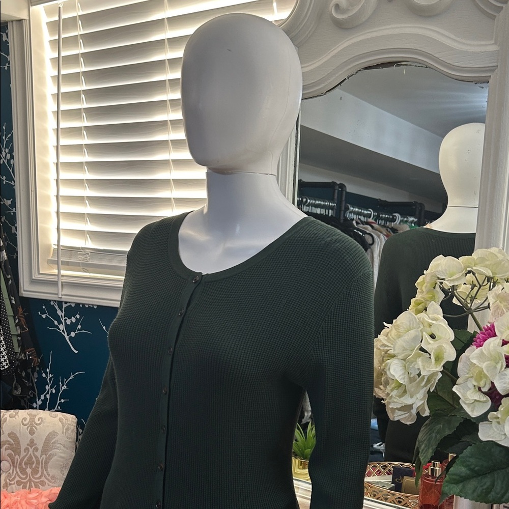 Michael Kors Forest Green Crew Neck Sweater